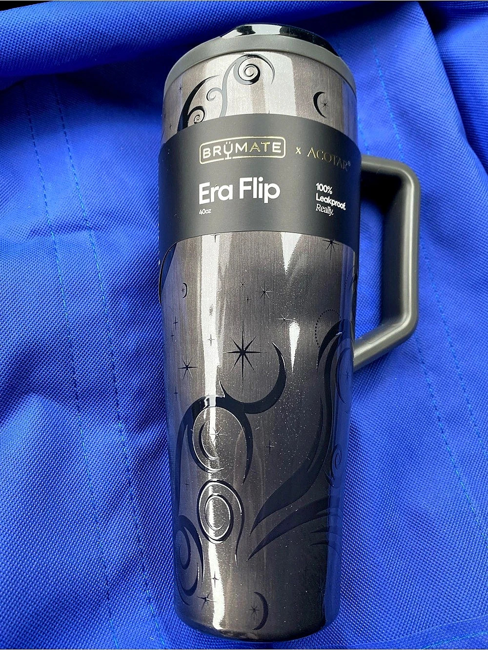 BrüMate x ACOTAR Era Flip 40oz Tumbler - Cursebreaker Gray & Black